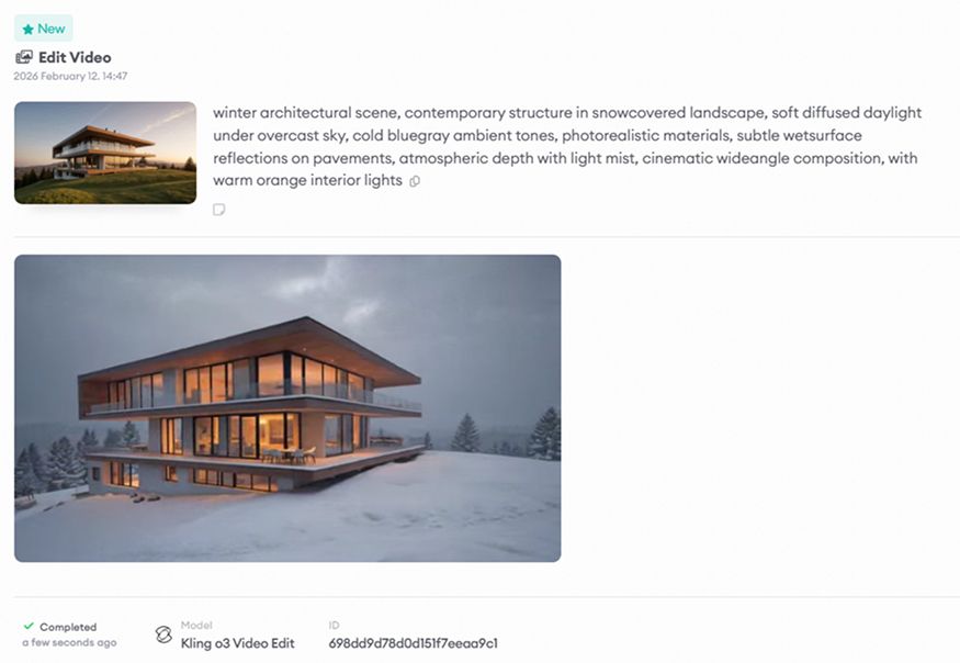 The landscape settings changed with Video to Video feature